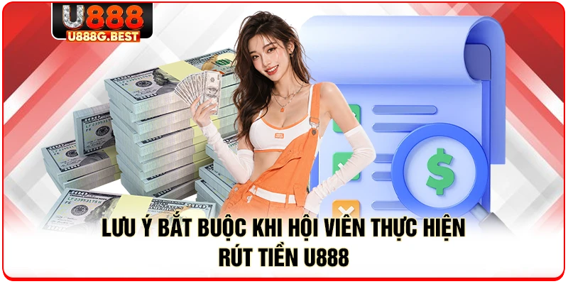 Lưu ý bắt buộc khi hội viên thực hiện rút tiền U888 