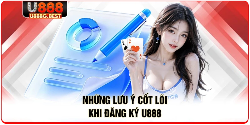Những lưu ý cốt lõi khi đăng ký U888 